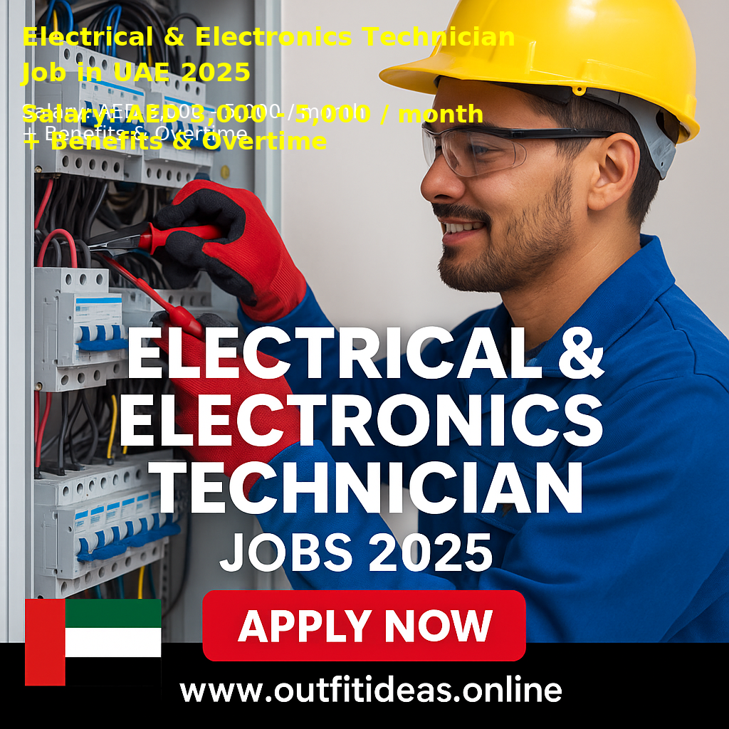 Electrical and Electronics Technician Job in UAE 2025