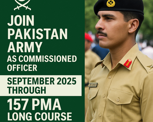 Join Pakistan Army as Commissioned Officer September 2025
